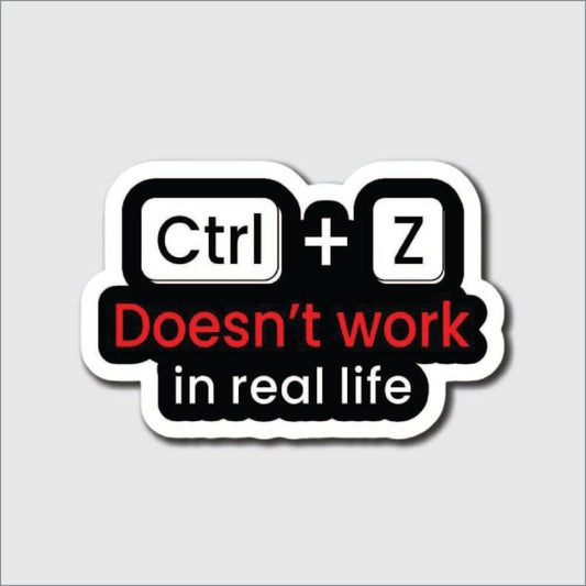 Ctrl+Z Meme Sticker - sticker