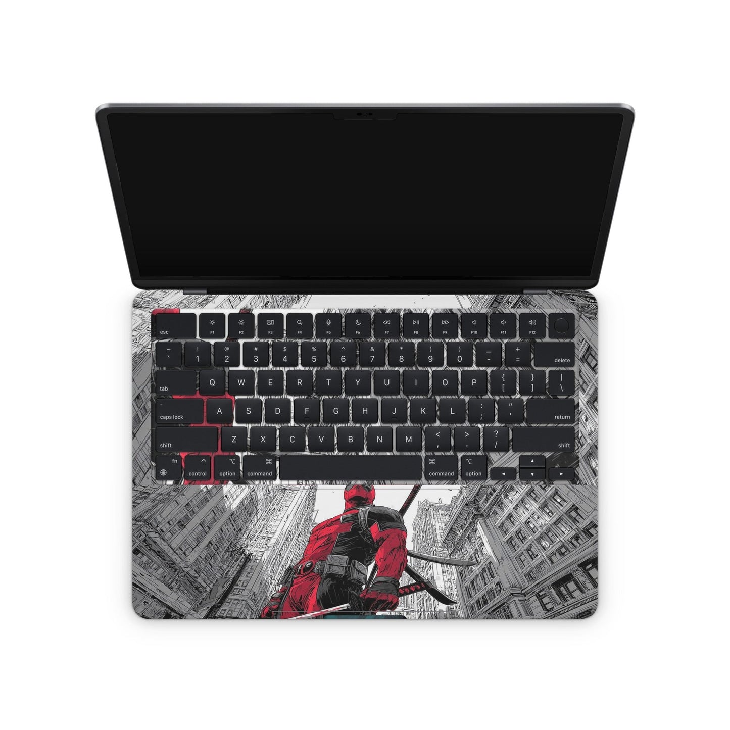 Deadpool Standing Macbook Skin - macbook skins