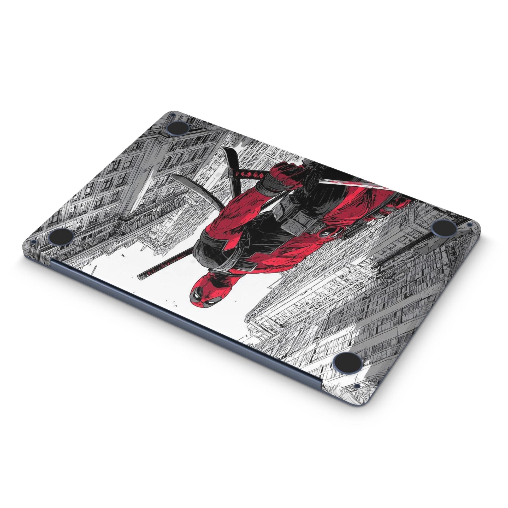 Deadpool Standing Macbook Skin - macbook skins