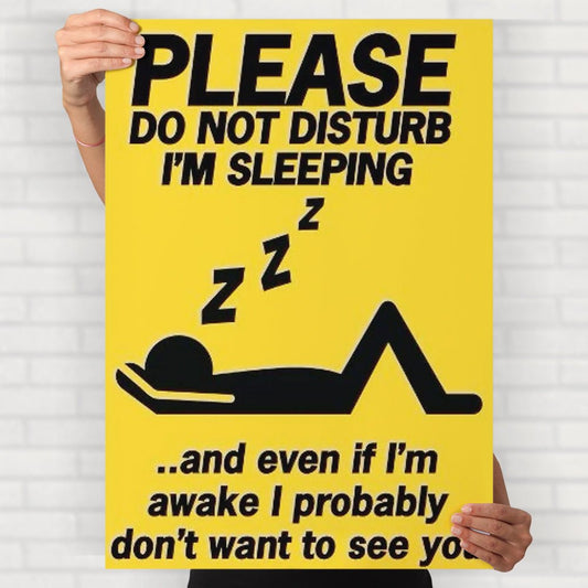 DND I'm Sleeping Poster - Posters