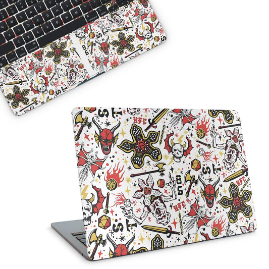 Doodles Stranger Things Macbook Skin - macbook skins