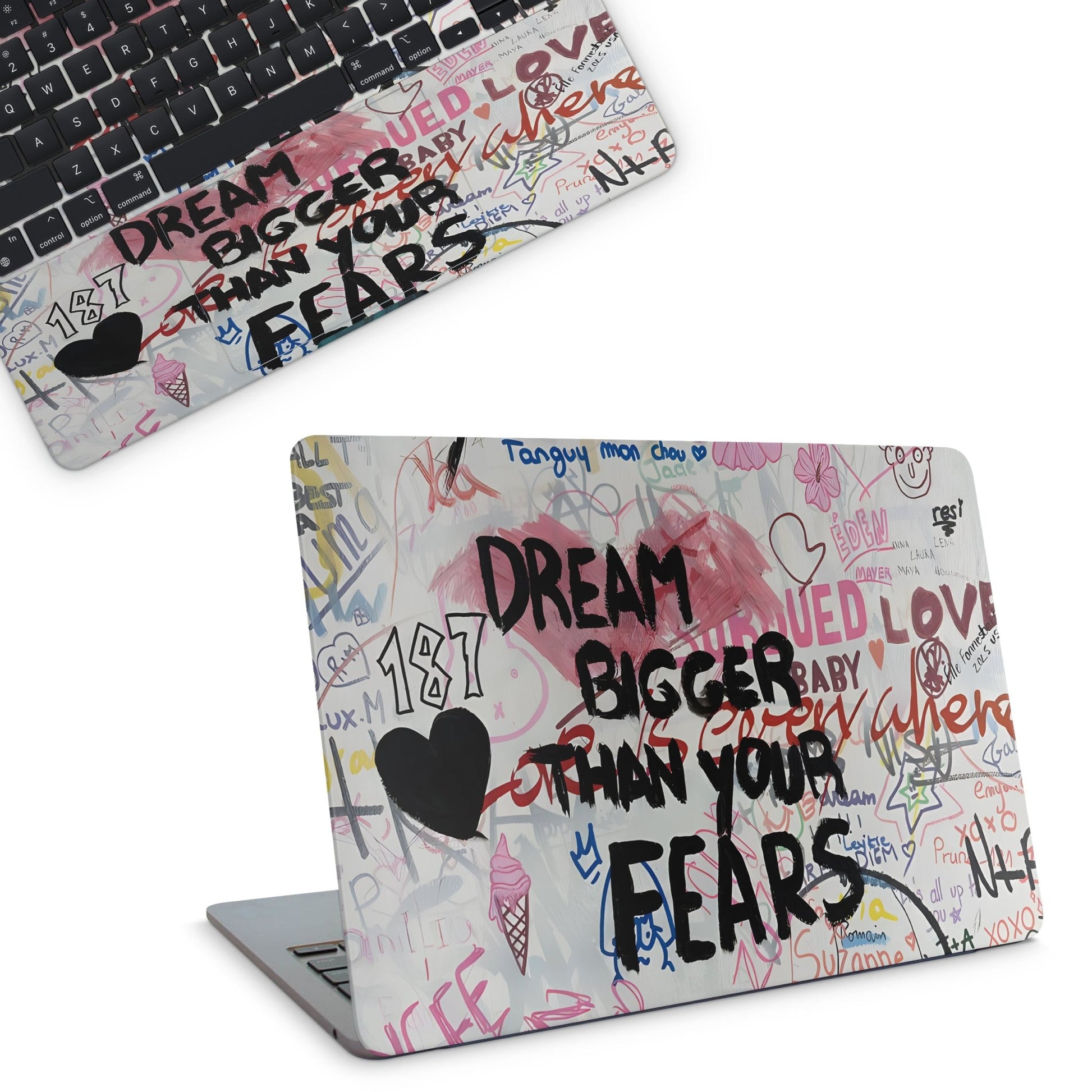 Dream Bigger Than Your Fears Macbook Skin - macbook skins