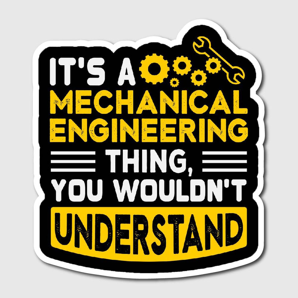 Technical Engineer Sticker Mechanical Engineer Sticker
