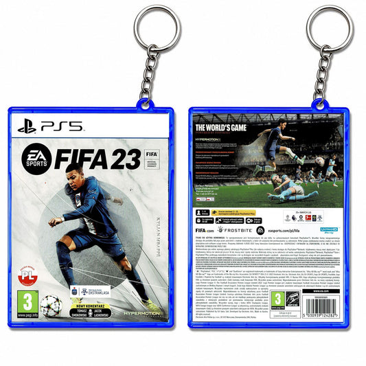 FIFA 23 keychain mini PS5 game case replica