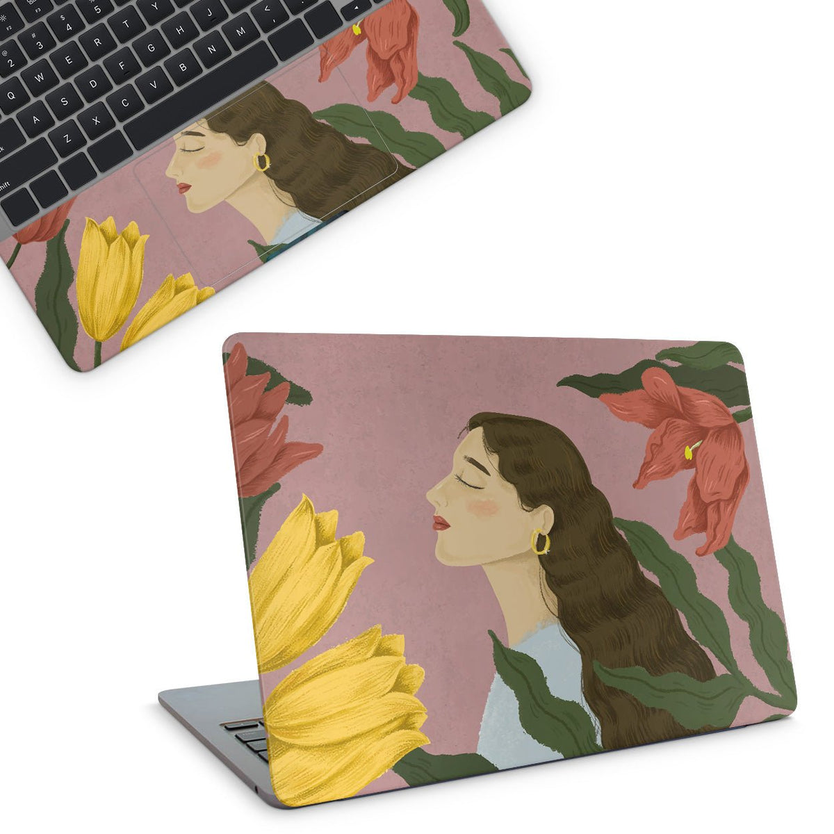 Floral Scent Laptop Skin - laptop skins