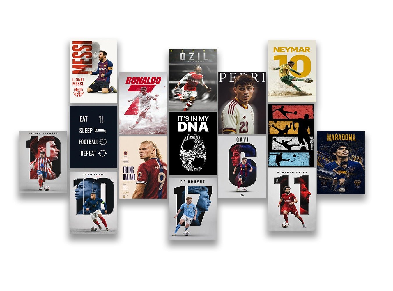 Football Poster Set (x15 A5) - Poster set