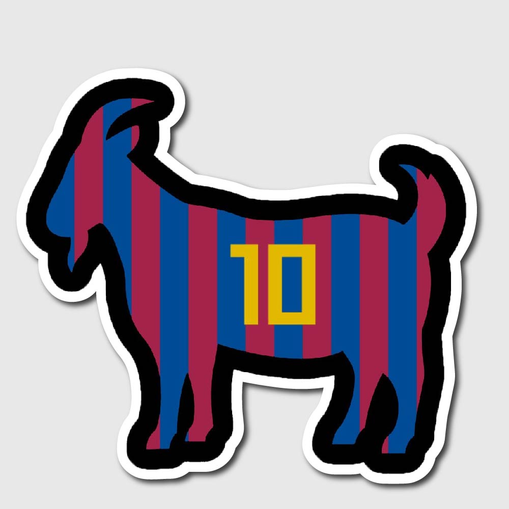 messsi goat sticker