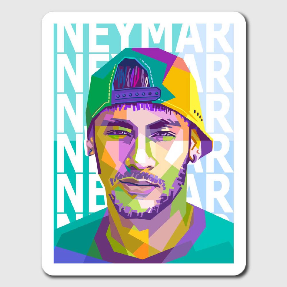 neymar jr poster sticker