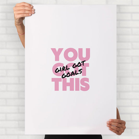 Girl Got Goals Poster - Posters