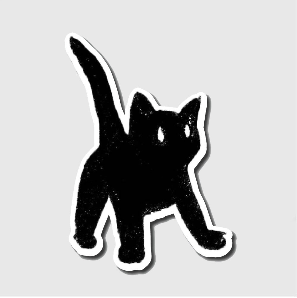 Black Cat Sticker