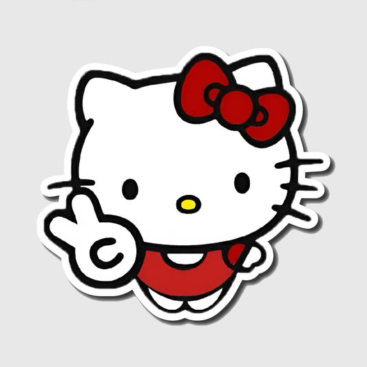 Red Hello Kitty Sticker