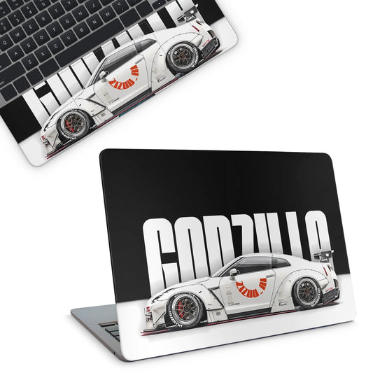 Godzilla Car Laptop Skin - laptop skins