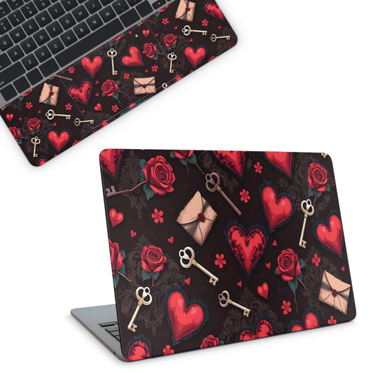 Gothic Hearts Laptop Skin - laptop skins