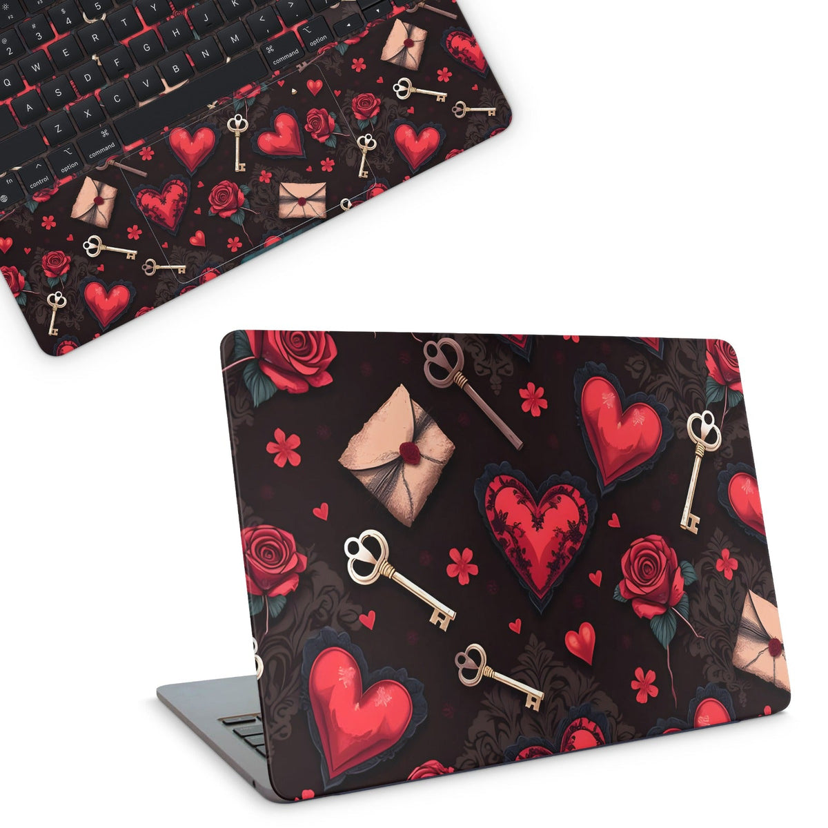 Gothic Hearts Macbook Skin - macbook skins