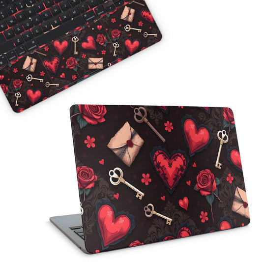 Gothic Hearts Macbook Skin - macbook skins