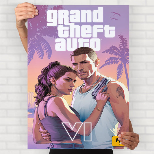 Grand Theft Auto 6 Poster | GTA 6 Gaming Wall Art - Posters