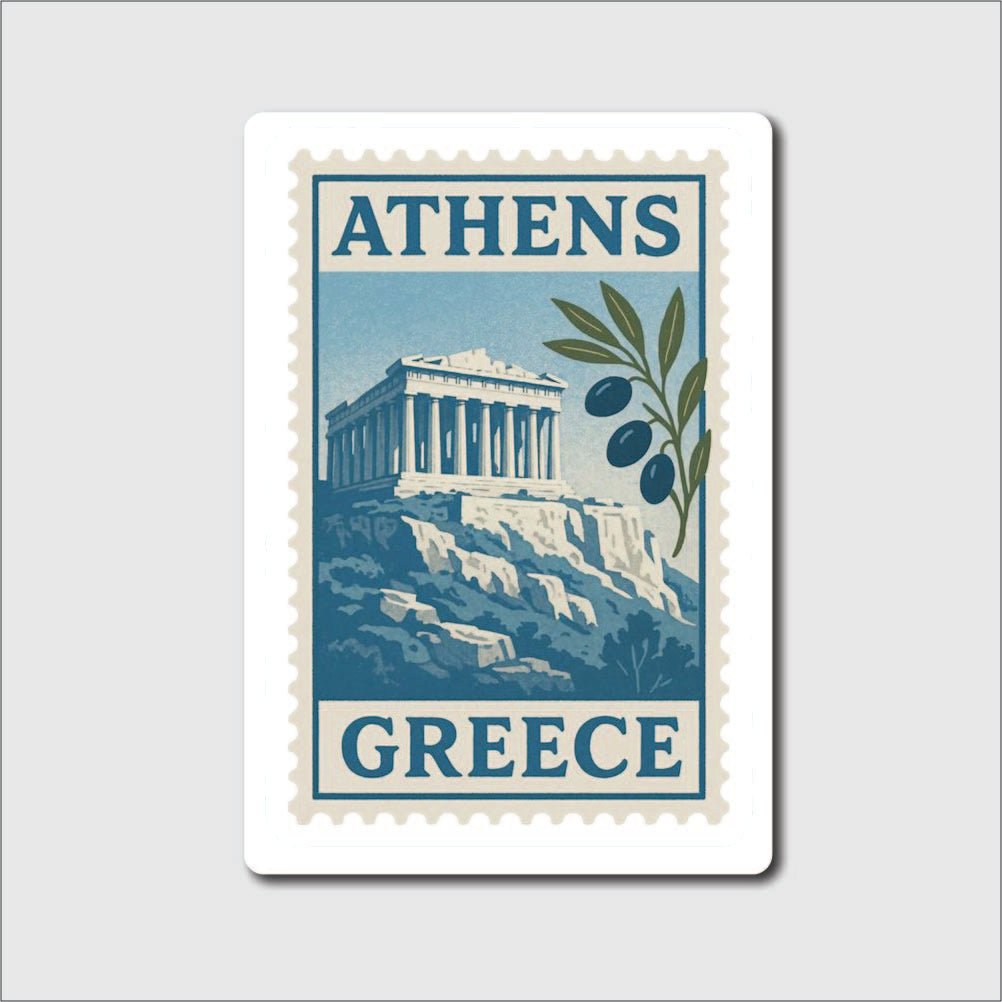 Greece Stamp Sticker - sticker