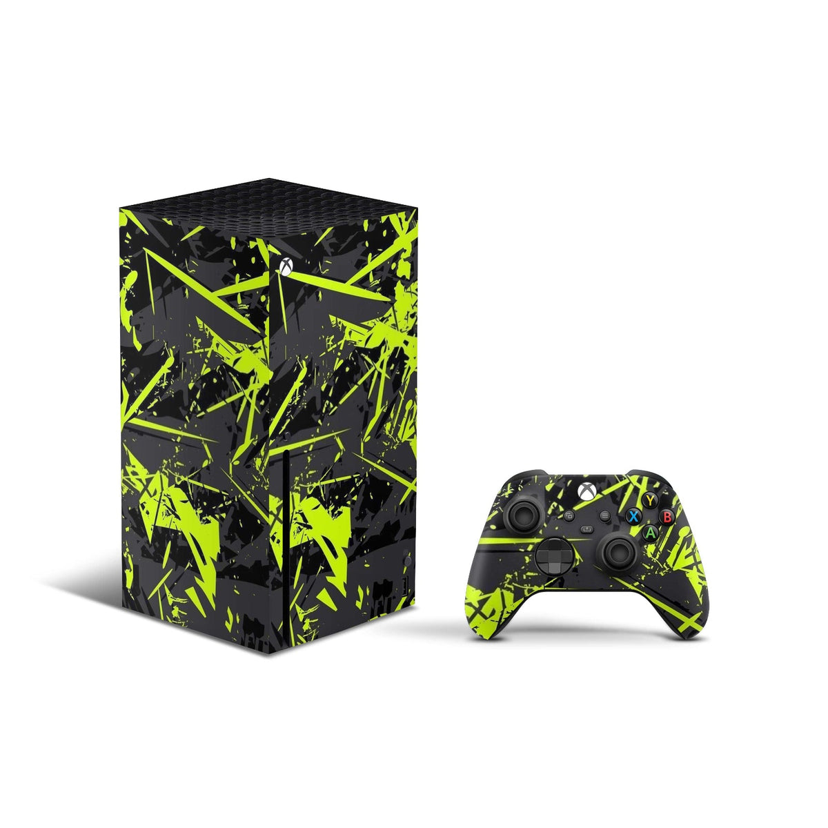 Green Splatter Xbox Series X Skin - Combo