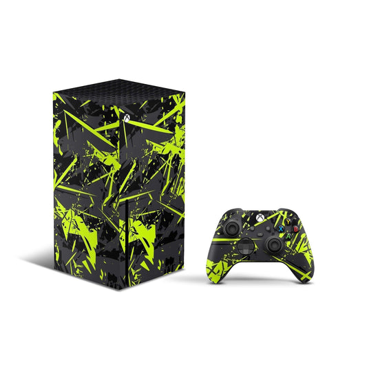 Green Splatter Xbox Series X Skin - Combo