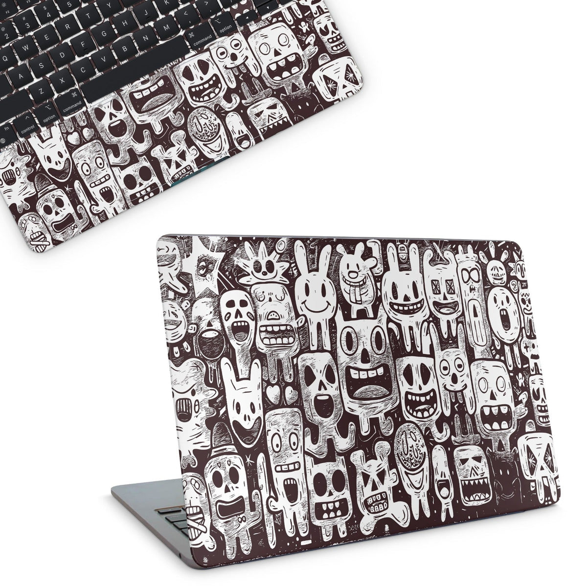 Grunge Characters Macbook Skin - macbook skins