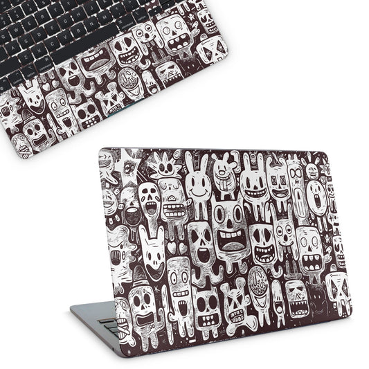 Grunge Characters Macbook Skin - macbook skins