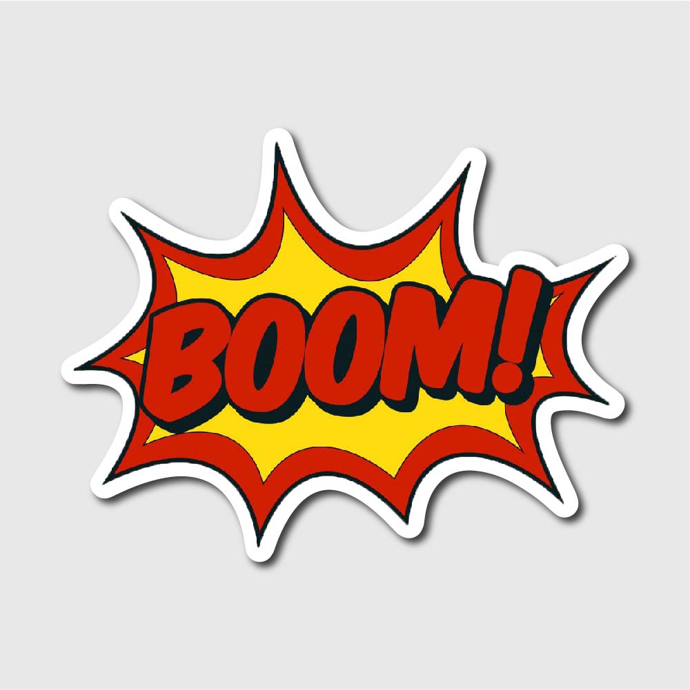 BOOM! Comic Sticker