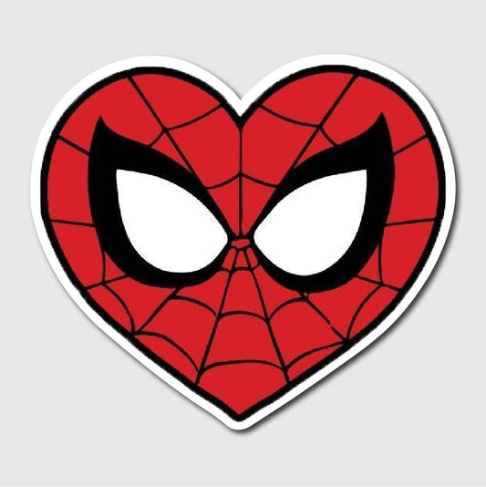 Spiderman Heart Sticker