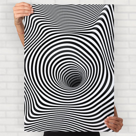 Hole Illusion Poster - Posters