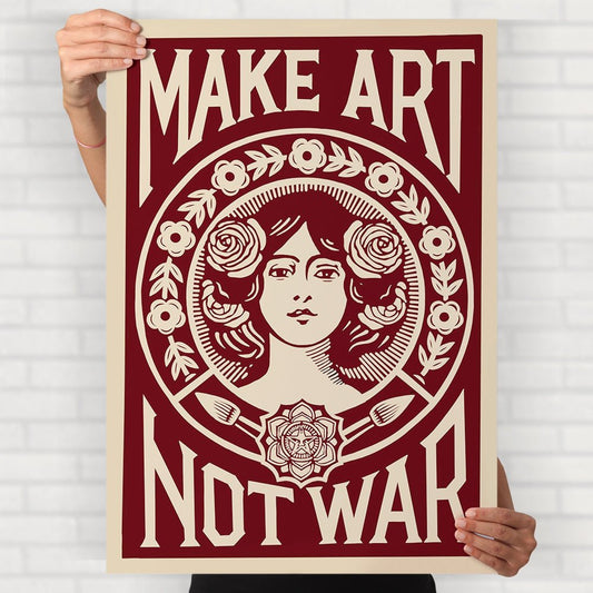 I Make Art, Not War Poster - Posters