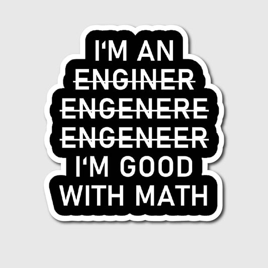 Im Good With Math Sticker - sticker