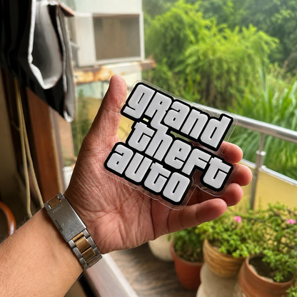 Grand Theft Auto Acrylic Sign