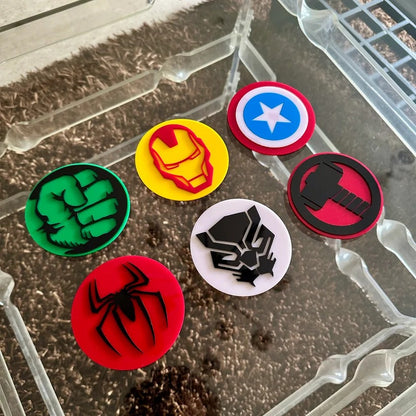 Marvel Icon Acrylic Signs (Set of 6)