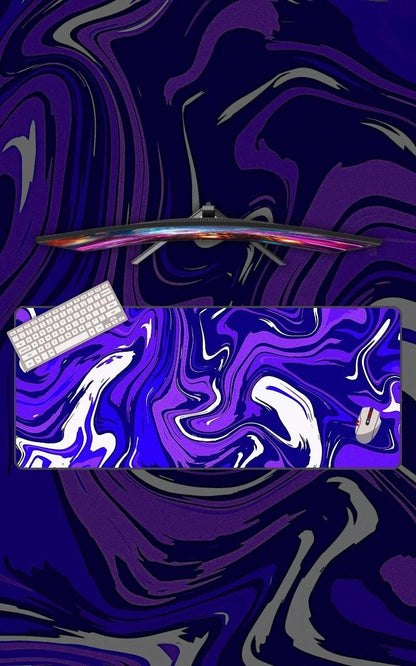 White And Purple Topography mousepad