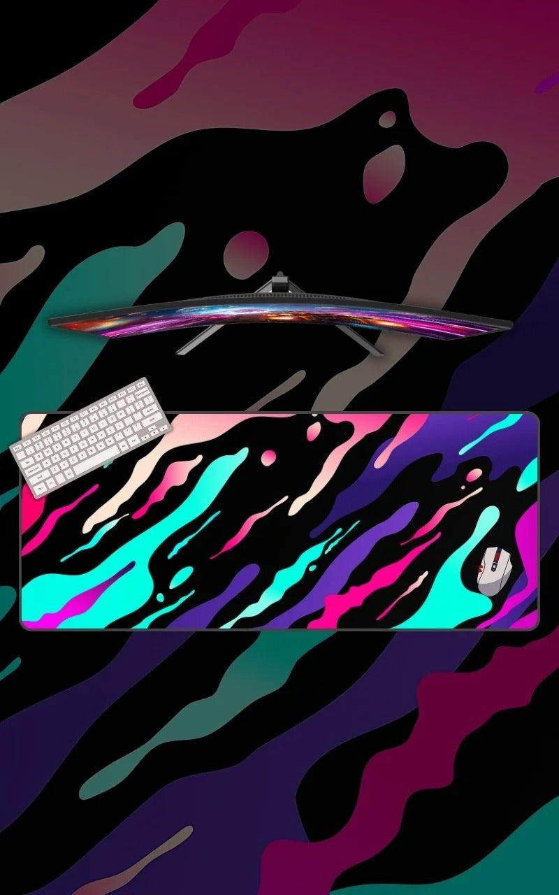 liquid flow abstract mousepad