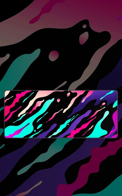 liquid flow abstract deskmat