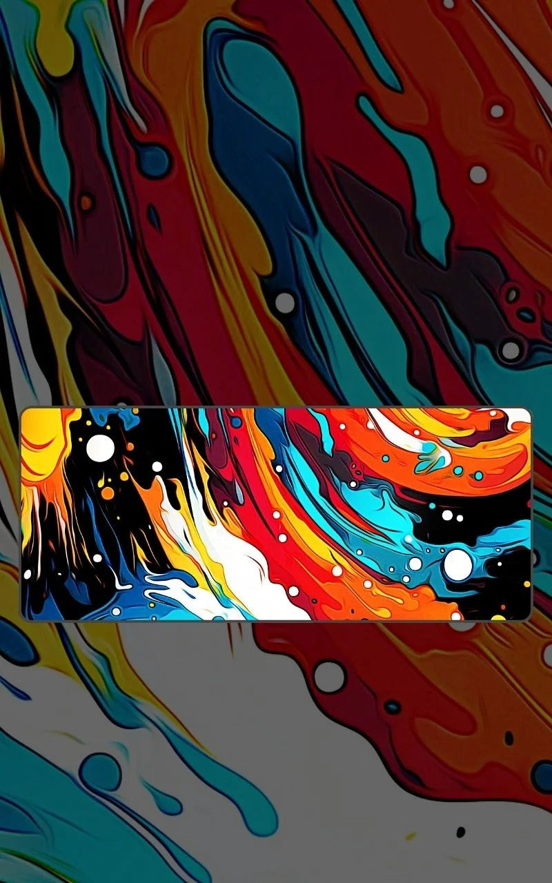 abstract pattern desk mat