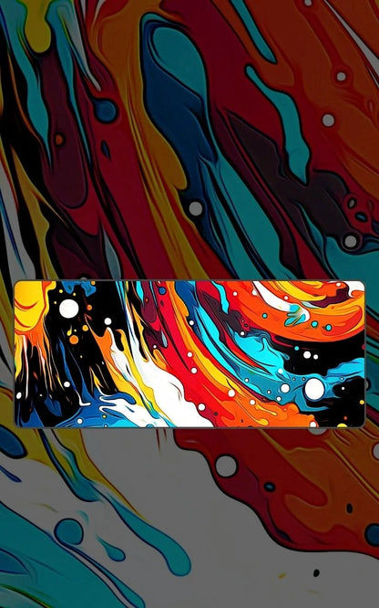 abstract pattern desk mat