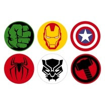 Marvel Icon Acrylic Signs (Set of 6)