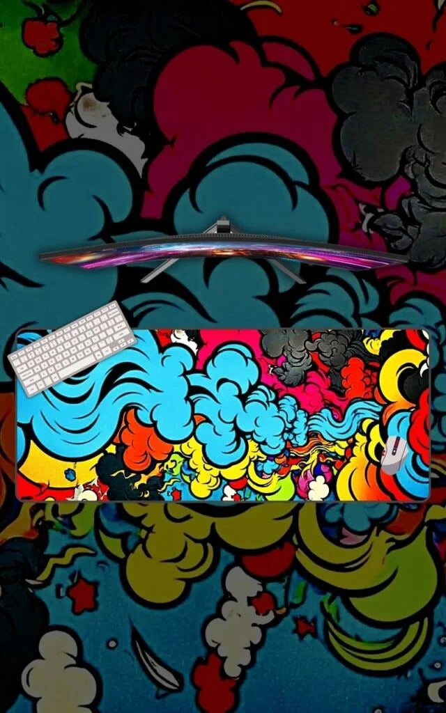 abstract pop art mousepad