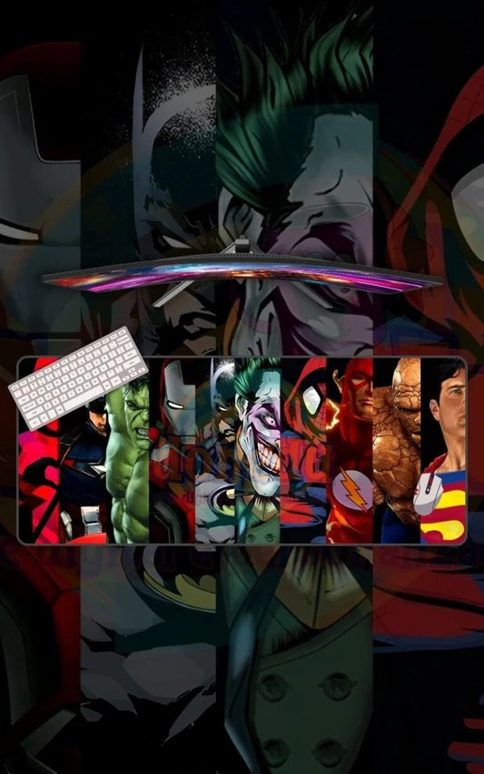 MARVEL VS DC | Movie Mousepads | Custom Mousepads | Large Desk Mat/Mousepads | In Pakistan