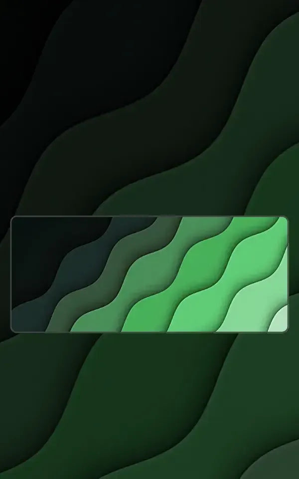 Green Layered Vector Abstract | Abstract Art Mousepads | Custom Mousepads | Large Desk Mat/Mousepads | In Pakistan