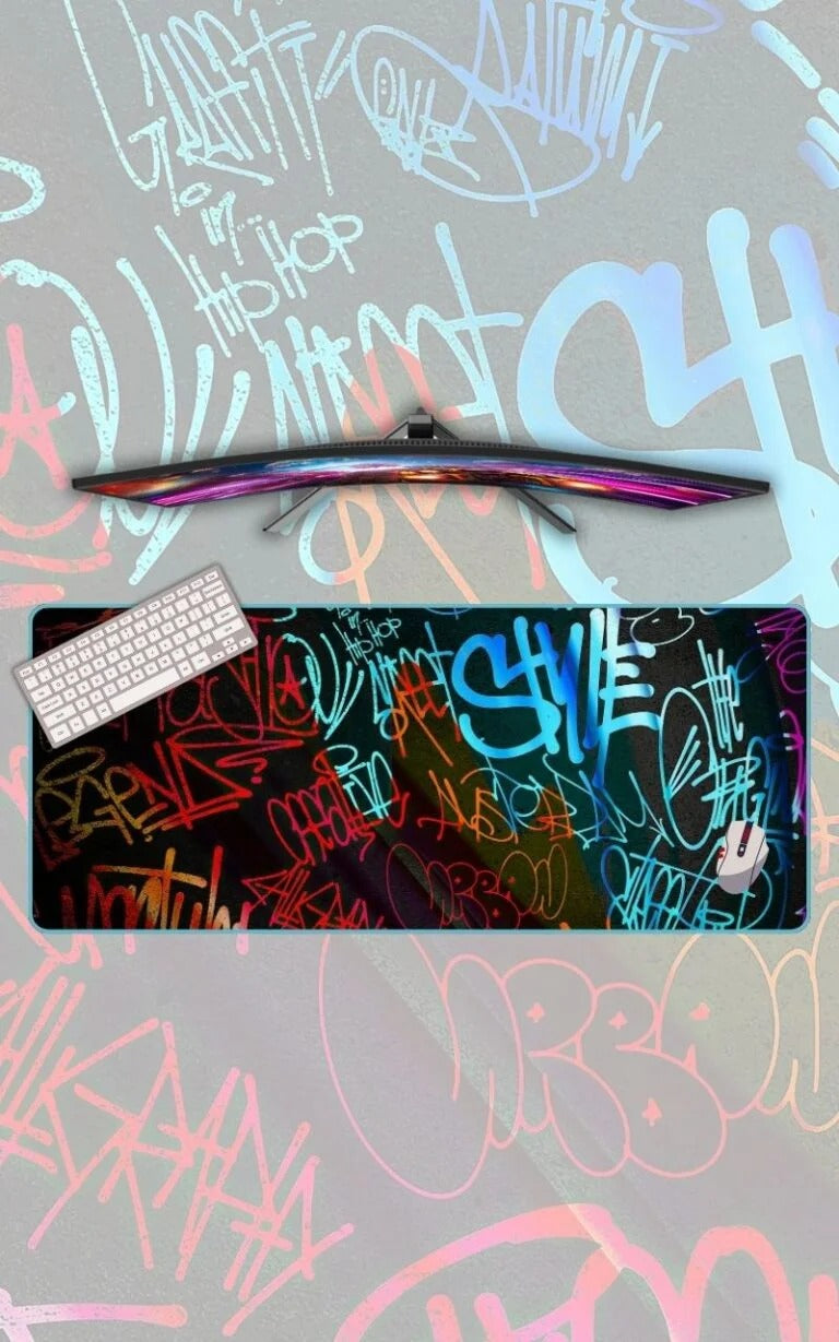 Graffiti Typos mousepad
