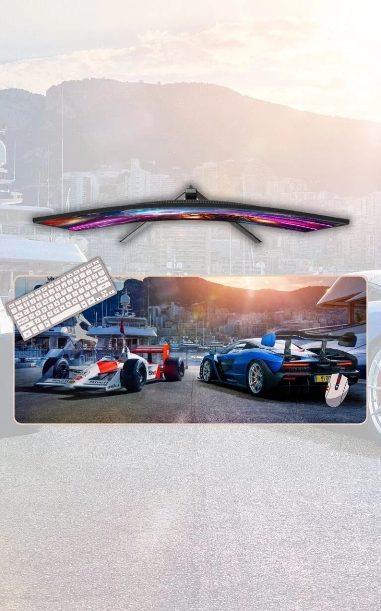 Honda F1 And Mclaren Senna mousepad