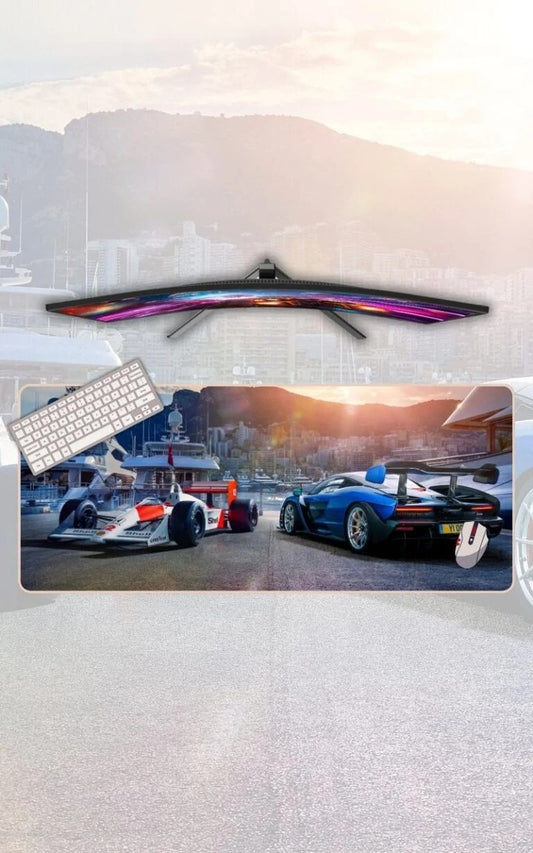 Honda F1 And Mclaren Senna mousepad