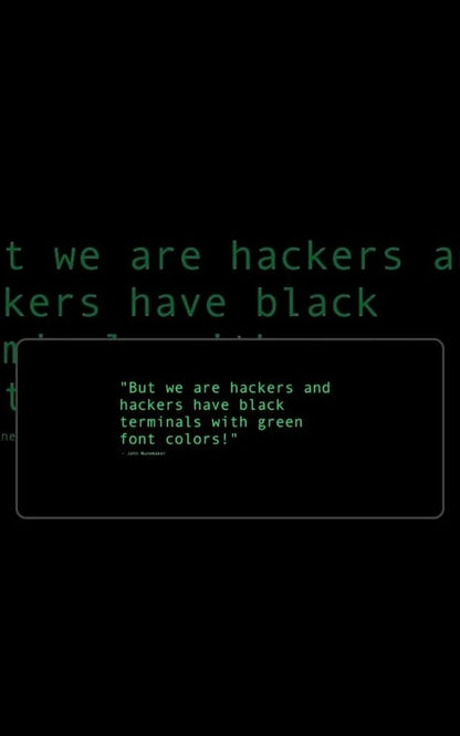 hackers minimalist desk mat