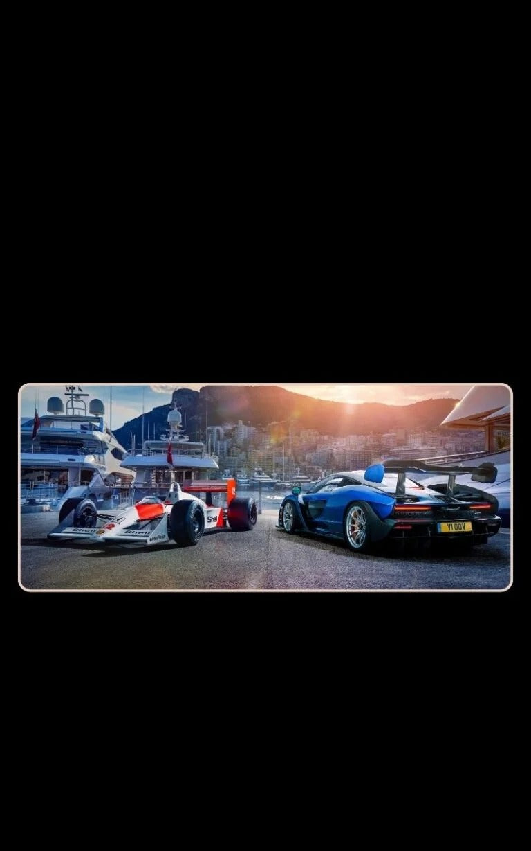 Honda F1 And Mclaren Senna mousepad desk mat