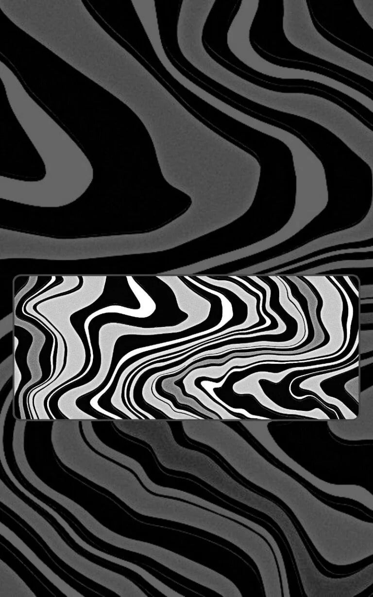 White And Black Topography desk mat