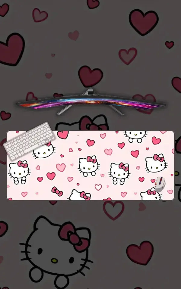 Hello Kitty | Cartoon Mousepads | Custom Mousepads | Large Desk Mat/Mousepads | In Pakistan