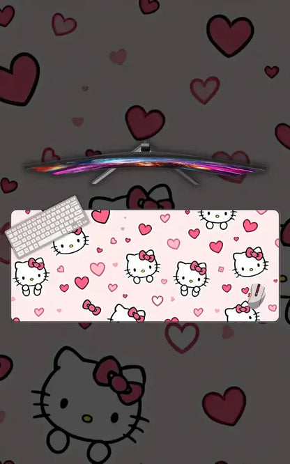 Hello Kitty | Cartoon Mousepads | Custom Mousepads | Large Desk Mat/Mousepads | In Pakistan
