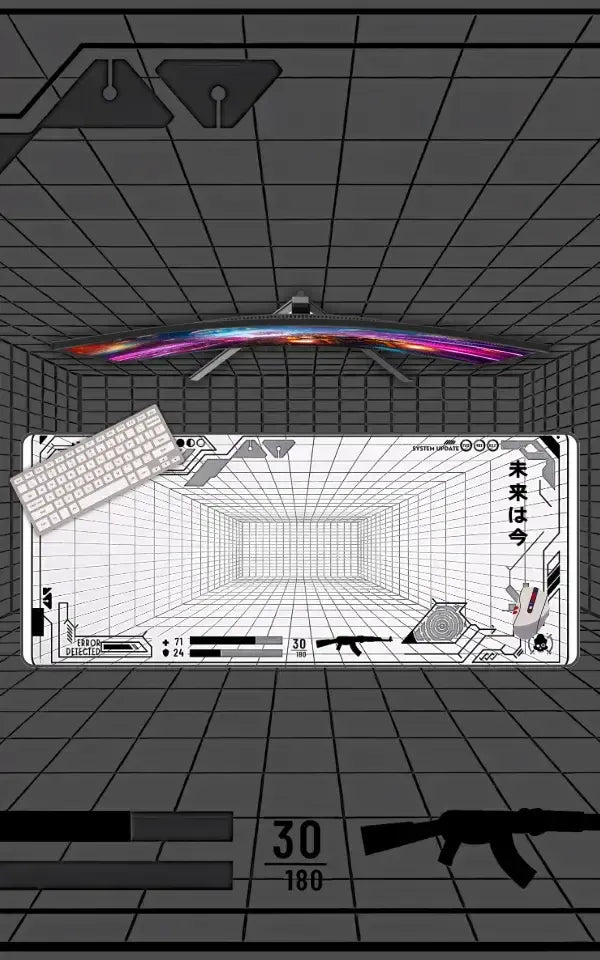 Hystar Cyberpunk Hud Blueprint | Gaming Mousepads | Custom Mousepads | Large Desk Mat/Mousepads | In Pakistan